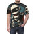 Illustration of a cool, heroic robot character on a t-shirt - men front