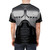 Retro Robocop-inspired chest plate design t-shirt - men back