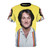 Artistic tribute t-shirt featuring the iconic image of actor and comedian Robin Williams as Mork from Mork & Mindy.