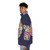 Neon puffer jacket with a mystical fox design - men side left