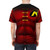 A vibrant t-shirt featuring a superhero art design inspired by the iconic comic book character Robin. - men back