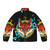 A warm and cozy fox-themed puffer jacket for outdoor enthusiasts.