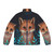 A stylish and cozy fox puffer jacket perfect for the autumn and winter seasons.