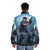 Resident Evil 4 Leon Puffer Jacket featuring Leon Kennedy's iconic look - men back