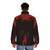 Resident Evil 4 Leon S. Kennedy Puffer Jacket with Cover Art Design - men back