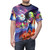 Retro gaming inspired AOP t-shirt featuring pixelated Commander Keen sci-fi video game art - men front
