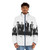 Reservation Dogs Native American Puffer Jacket, featuring the logo and characters from the hit HBO series - men front