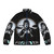 Legendary Forget Average Be Legendary Puffer Jacket with unicorn and galaxy design