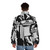 Witness for the Prosecution Puffer Jacket featuring Alejandro Mogollo's cinematic art - men back