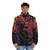 Blade Runner Replicant City Puffer Jacket, featuring a dystopian, cyberpunk-inspired design - men front