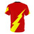 Striking lightning bolt design on a high-quality t-shirt for sci-fi and fantasy enthusiasts - Back