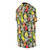 Colorful t-shirt featuring a vibrant pattern of various conure and parakeet birds - men right