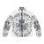 A vintage-inspired puffer jacket featuring the mythological kraken design