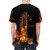 A bold all-over-print t-shirt design featuring the Rip Ride Rockit roller coaster at night. - men back