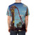 T-shirt featuring a graphic inspired by the Rip Ride Rockit roller coaster at Universal Studios Orlando - men back