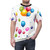 Colorful fun balloons printed on a high-quality t-shirt - men front