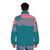 Sunset fade puffer jacket with The Neighbourhood's "Wiped Out" theme - men back