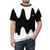 Tricolor abstract design featuring Splatoon-inspired elements on a high-quality t-shirt - men front