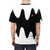 Tricolor abstract design featuring Splatoon-inspired elements on a high-quality t-shirt - men back