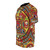 Colorful Mayan calendar-inspired graphic print on a high-quality t-shirt - men left