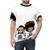 Graphic t-shirt design featuring the characters Riley and Huey Freeman from The Boondocks, raising a black power fist in solidarity with the Black Lives Matter movement. - men front