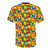 Colorful building blocks and toy construction brick pattern printed on a t-shirt - Back