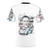 Vintage inspired t-shirt featuring legendary race car driver Ken Miles and motorsports imagery. - Back