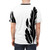 Hawkmoon-inspired black and white feather design t-shirt - men back