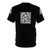 Qr code t-shirt featuring a Rick Astley meme design - Back