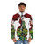 Red Tree Puffer Jacket, featuring a warm and cozy design for cold weather. - men front