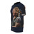 A high-quality t-shirt design featuring a concert photograph of country music artist Keith Urban performing live on stage. - men left