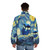 Doctor Who Tardis Phone Box Puffer Jacket with Witch and Magic Design - men back