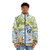Winnie the Pooh puffer jacket featuring classic Pooh illustration - men front