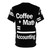 Coffee-themed t-shirt with math and accounting design - Back