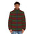 Freddy Krueger inspired red and green knit puffer jacket - men front