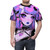 Kawaii anime girl t-shirt featuring a pink, purple, and black goth aesthetic design with hearts and cute elements - men front