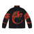 Red Dragon Puffer Jacket with fantasy design