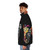 Flower Heart Puffer Jacket featuring a vintage-inspired floral and botanical anatomical heart design - men side left