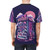 Retro gaming machine t-shirt with pixel art, vaporwave 80s arcade style design - men back