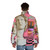 Floral Shoppe Macintosh Plus vaporwave aesthetic puffer jacket - men back