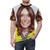 Vintage-style t-shirt featuring a colorful image of Karen Carpenter, a beloved musician and drummer from the 1970s band The Carpenters. - men front