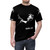 Stylish t-shirt featuring the text "Karajan AOP" and classical music icons - men front