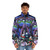 Vintage-style Ninja Turtles puffer jacket with ooze theme - men front
