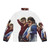 Flight of the Conchords Bret McKenzie and Jemaine Clement wearing the iconic puffer jacket from the HBO TV series - Back