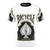 A stylish t-shirt featuring a custom bicycle playing card design.