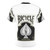 A stylish t-shirt featuring a custom bicycle playing card design. - Back