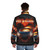 Man wearing David Lynch's "Wild At Heart" inspired puffer jacket - men back