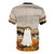 A vintage-inspired t-shirt featuring a ghostly figure in a pumpkin patch, perfect for fall and Halloween. - Back