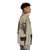 Colorful puffer jacket with wildlife and nature-inspired design - men side right