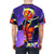 Colorful t-shirt design featuring Kamen Rider Wizard, a magical superhero from the Kamen Rider tokusatsu series - men back